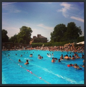 Bronzer à Londres - Brockwell lido