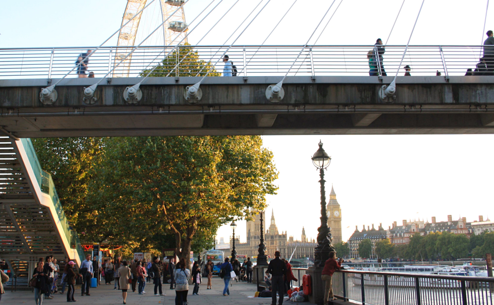 Southbank autumn sunset