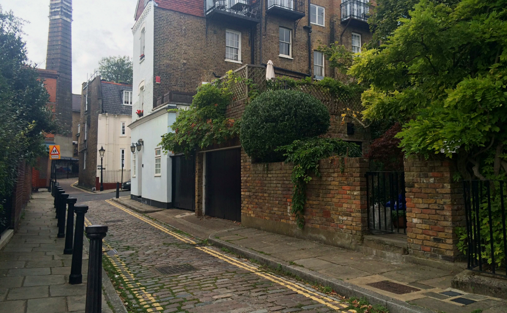 Paved little street hampstead