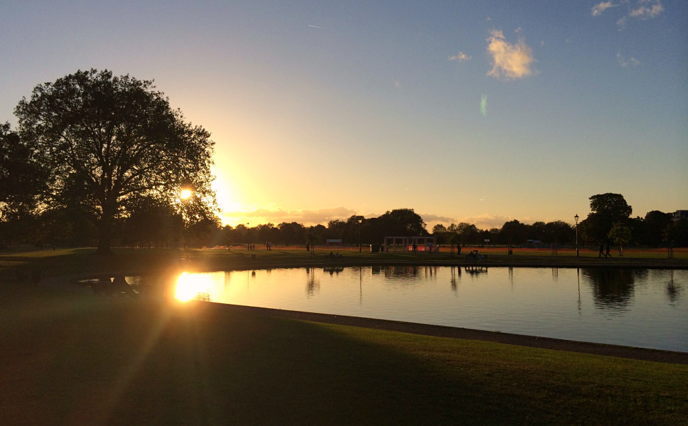 Sunset Clapham common