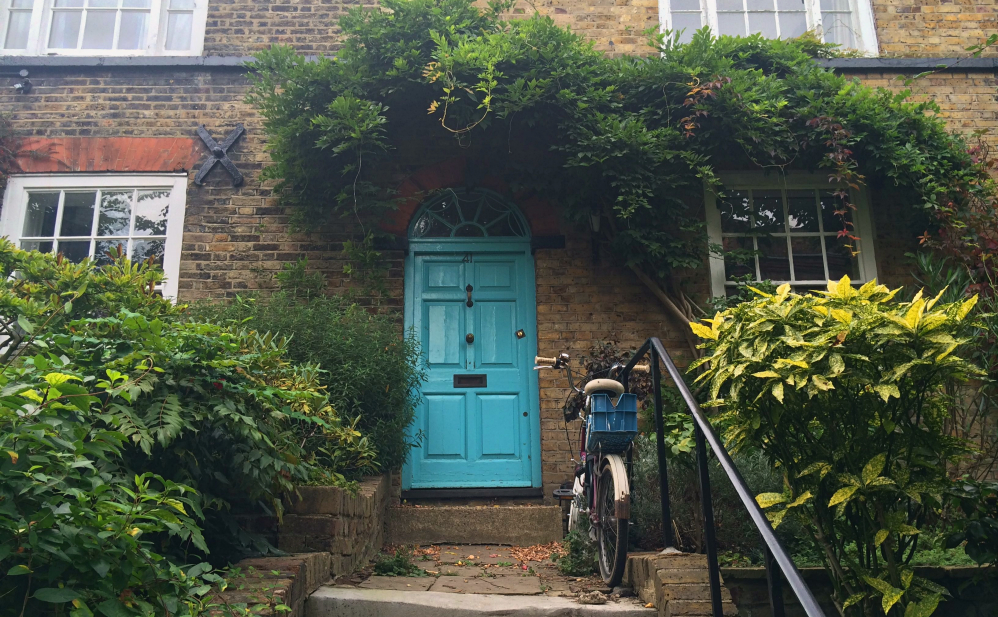 Turquoise door