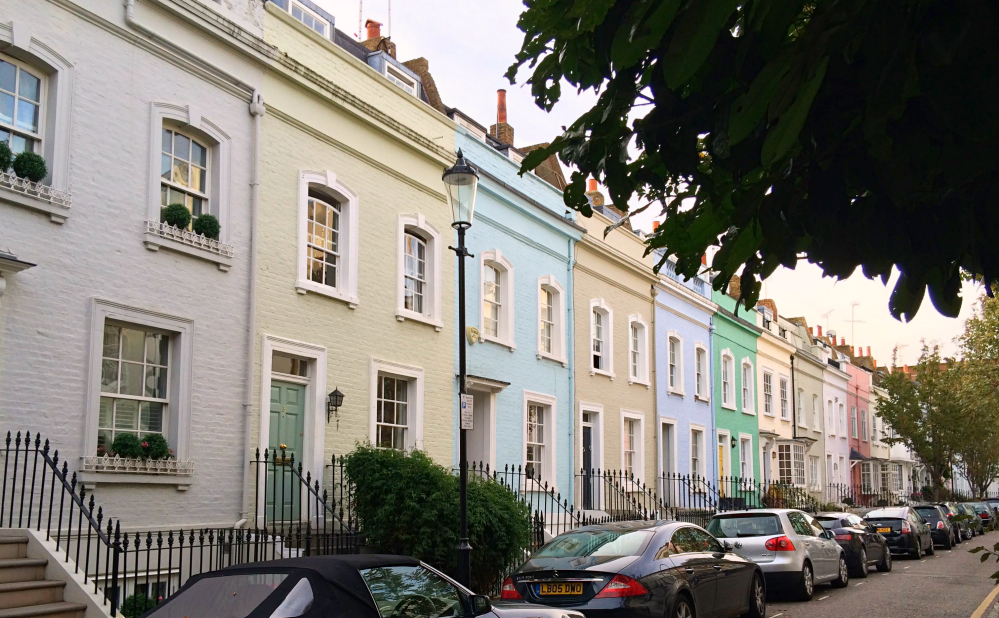 Balade Chelsea - maisons colorées