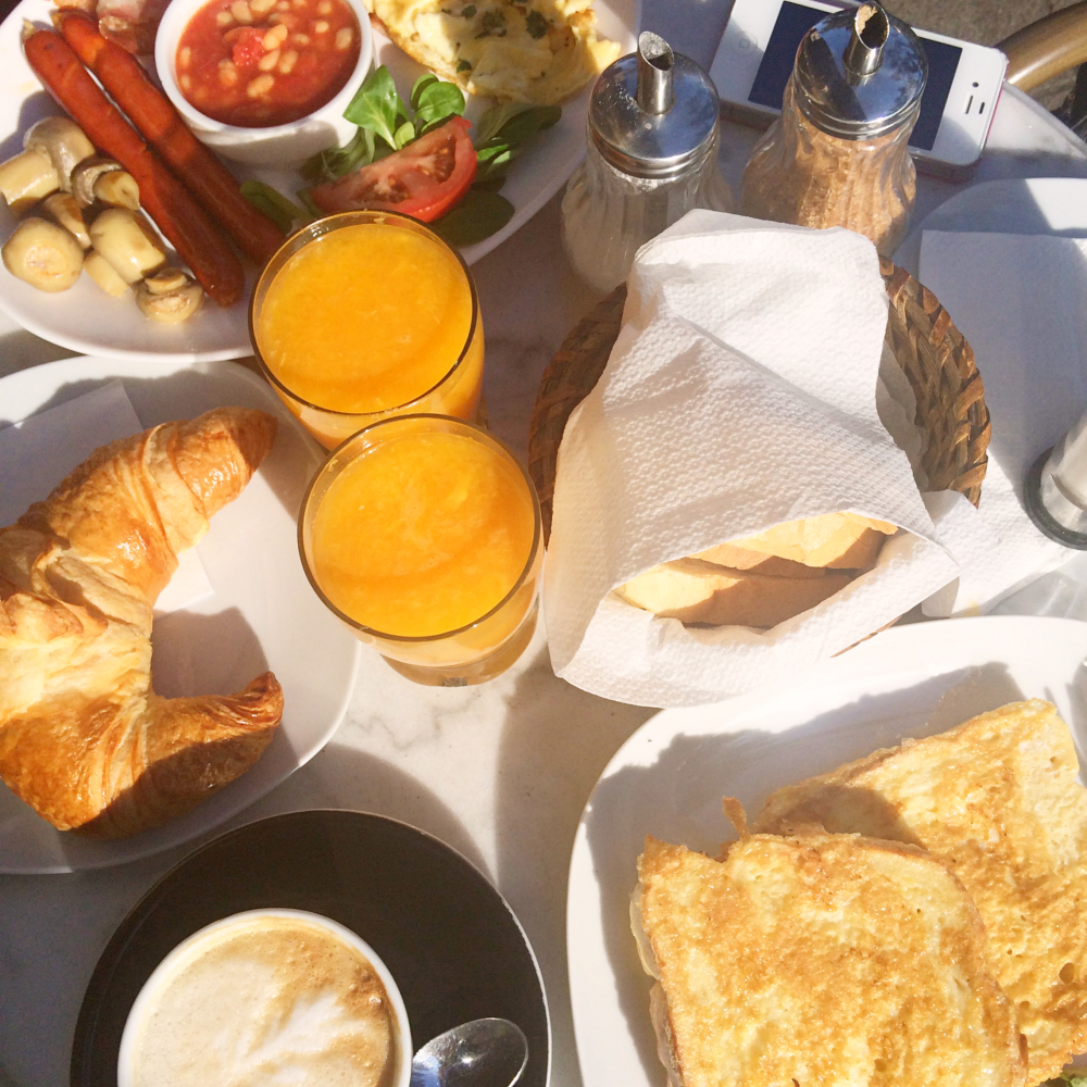 Petit dej au soleil