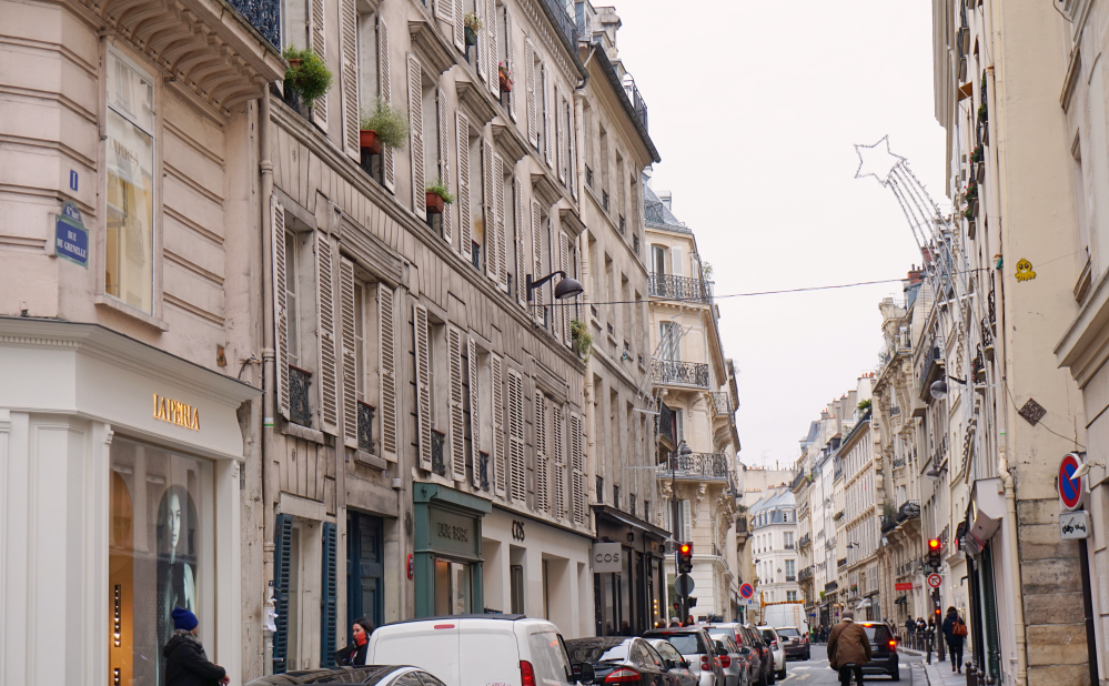 Rue Parisienne hiver à Paris