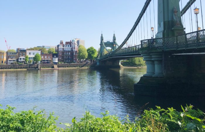 Courir a Londres Hammersmith Bridge Courir a Londres Hammersmith Bridge