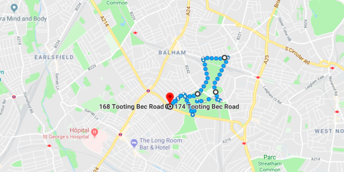 Courir à Londres - Tooting Bec