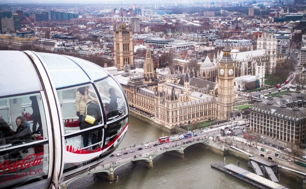 Londres en un jour pendant Noël